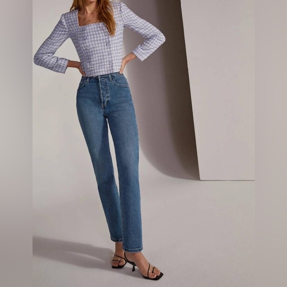 FAVORITE DAUGHTER The Dasha Top in Lilac Tweed Size 2 NWT - Picture 5 of 12